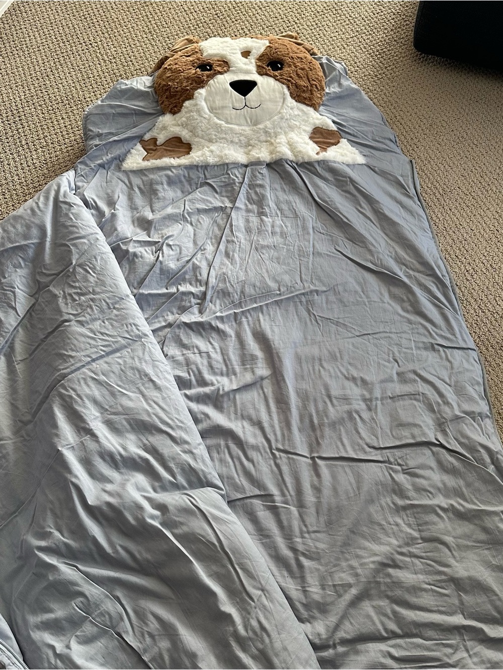 Pottery barn kids Sleeping Bag - puppy - Blue & White - Picture 4 of 9